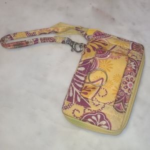 Vera Bradley Bali gold wristlet